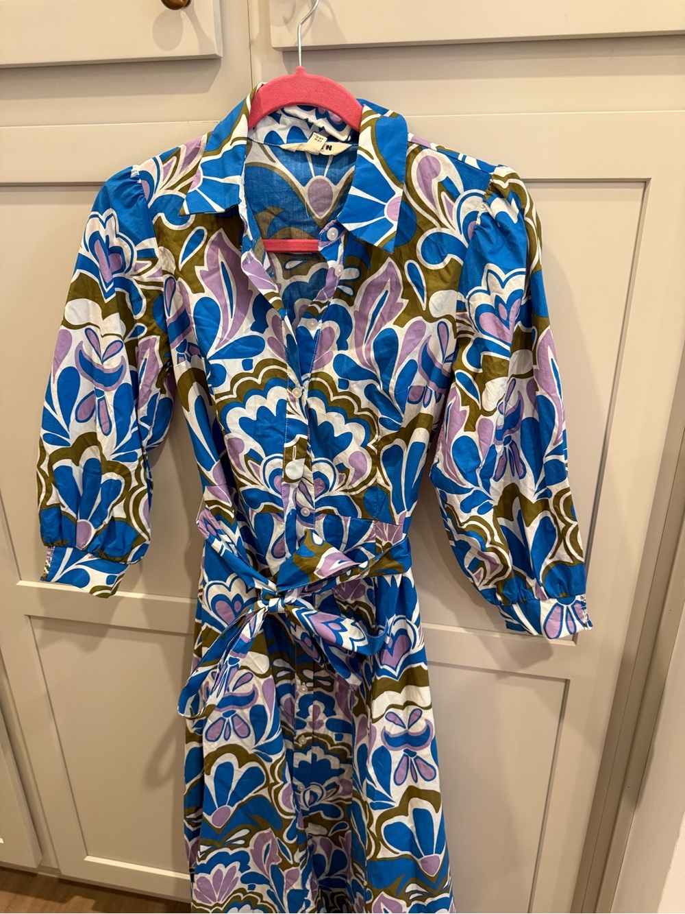 Boden Floral Belted Shirt Dress – US 2P